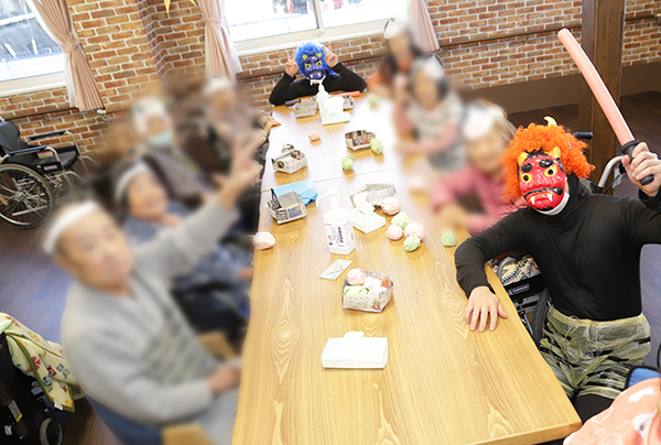 住宅型有料老人ホームドリームフィールド瀬戸 節分豆まき