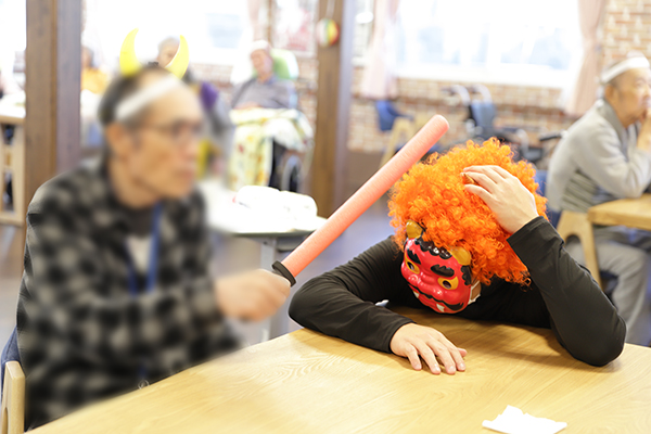 住宅型有料老人ホームドリームフィールド瀬戸 節分豆まき